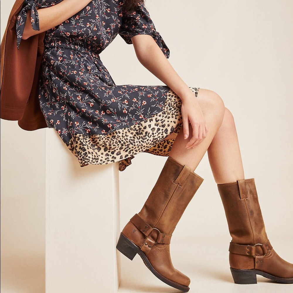 Frye Brown Heeled Boots